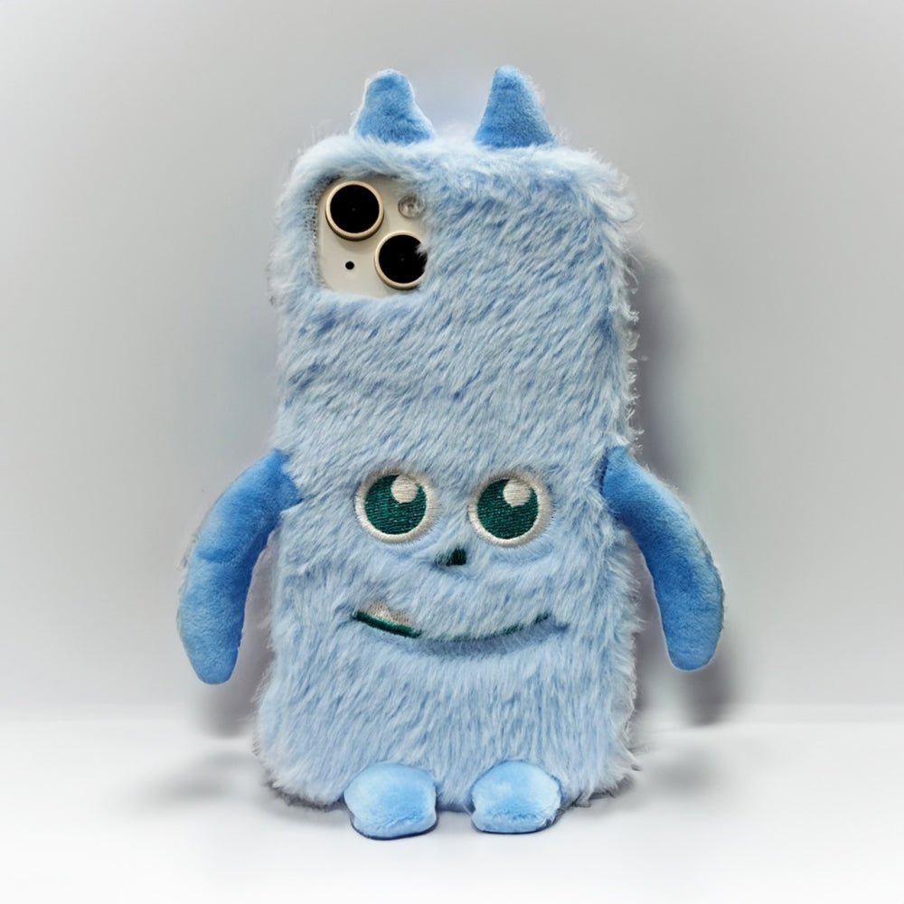 Big Eyed Monster TPU Soft Furry Phone Case - iPhone 13 Pro