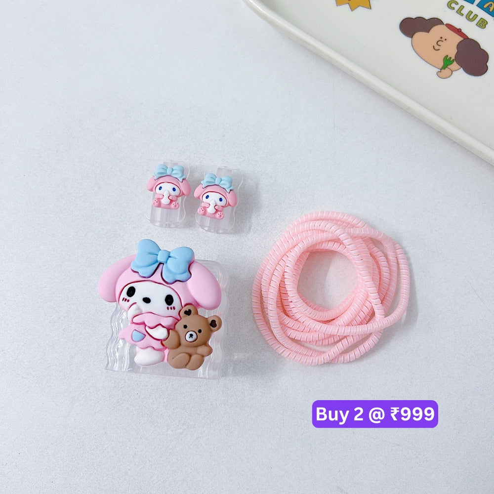 3D Cute Cartoon Doll TPU (Soft) Charger Case