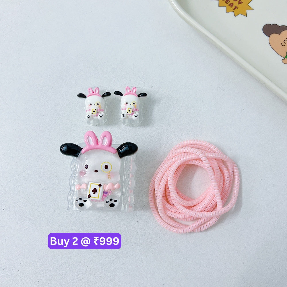 3D Cute Cartoon Doll TPU (Soft) Charger Case
