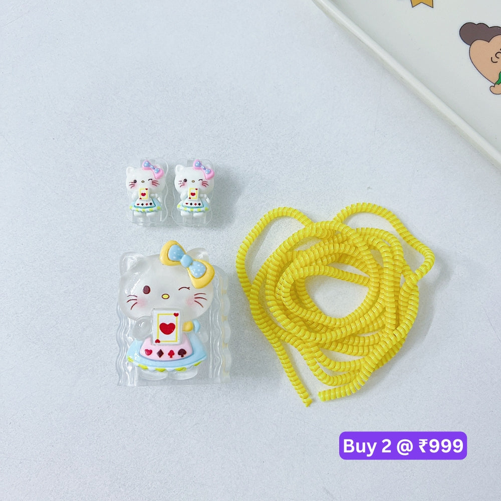 3D Cute Cartoon Doll TPU (Soft) Charger Case