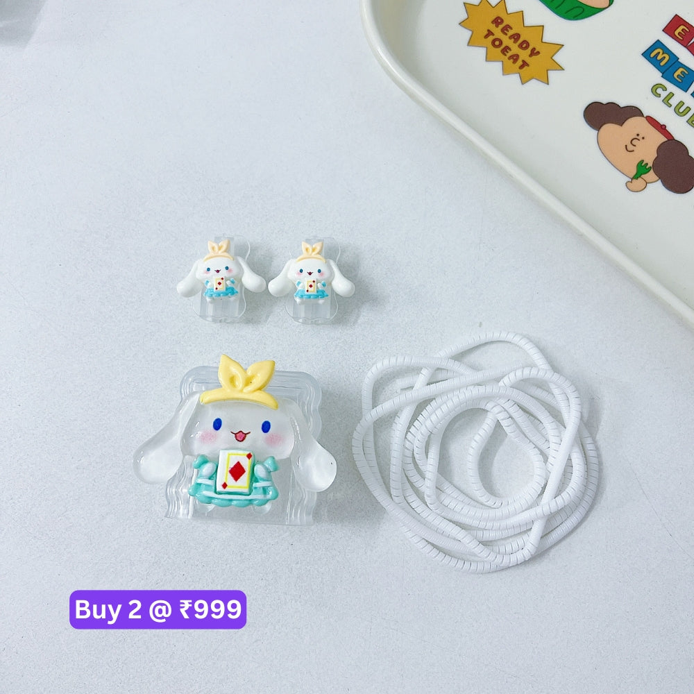 3D Cute Cartoon Doll TPU (Soft) Charger Case