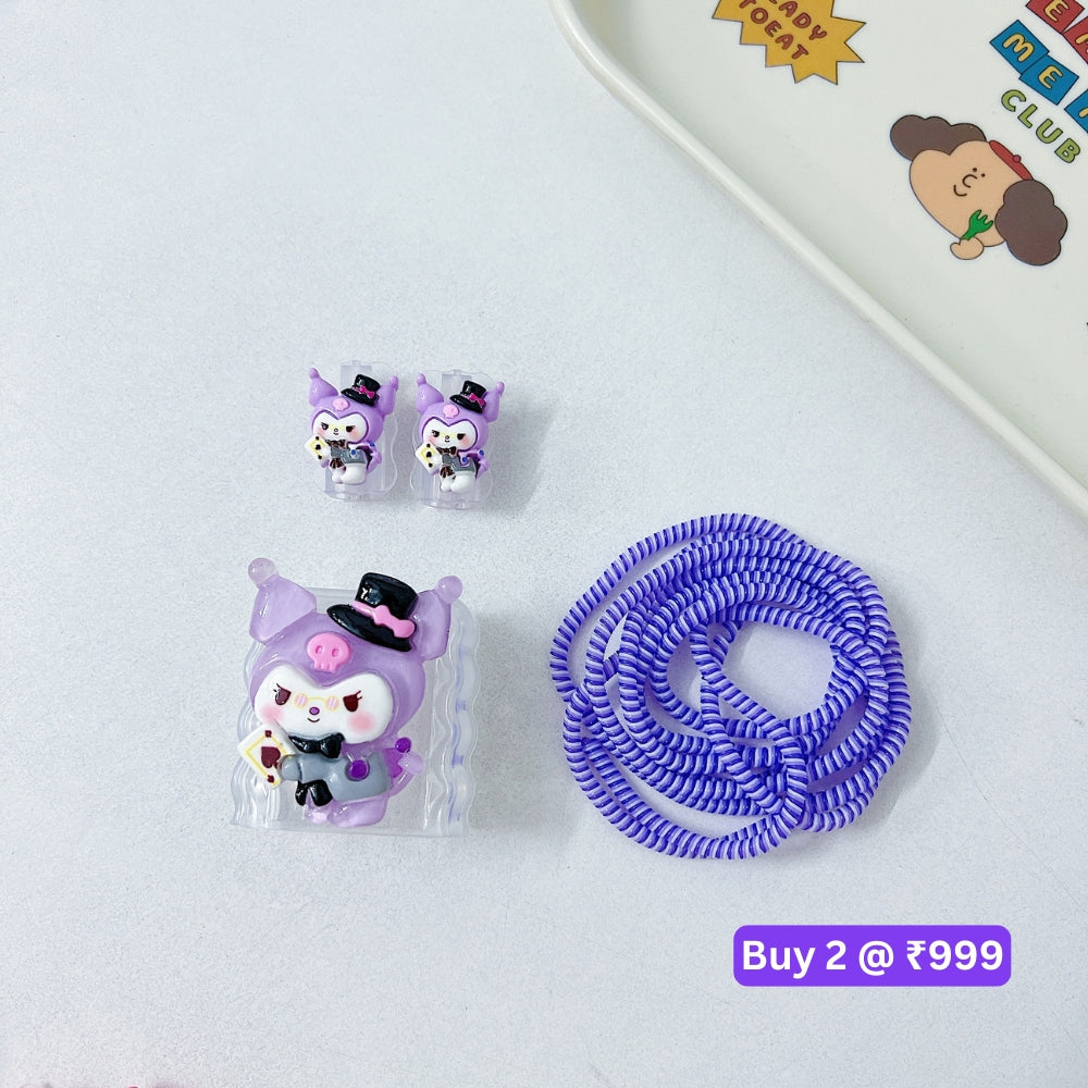 3D Cute Cartoon Doll TPU (Soft) Charger Case