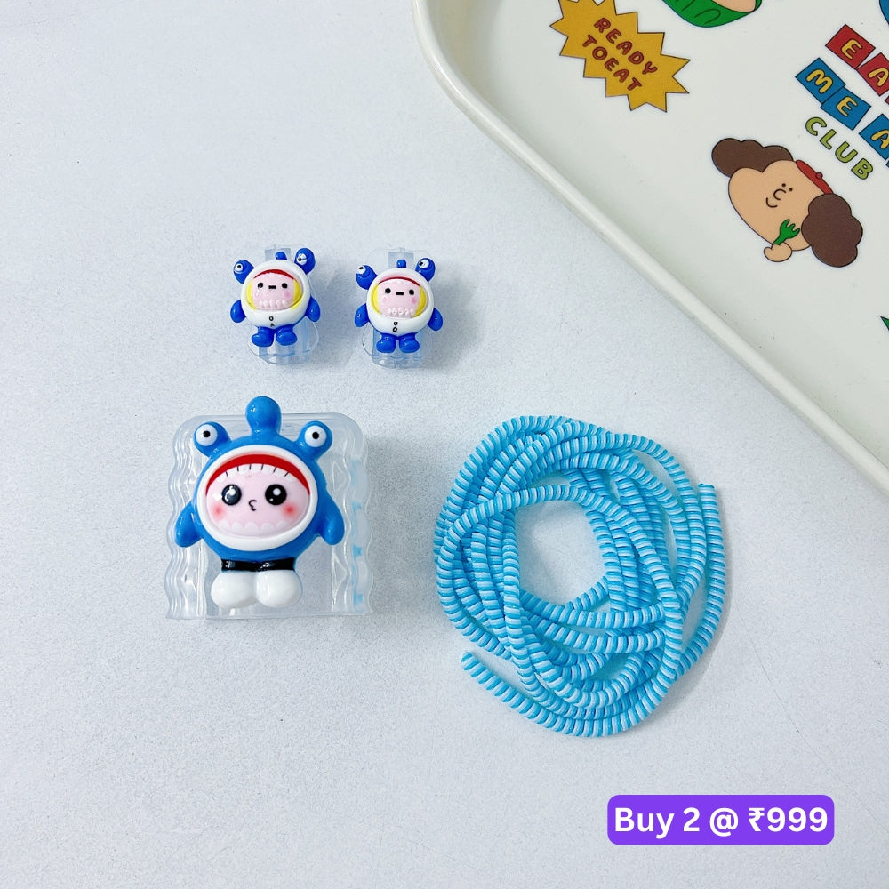 3D Cute Cartoon Doll TPU (Soft) Charger Case