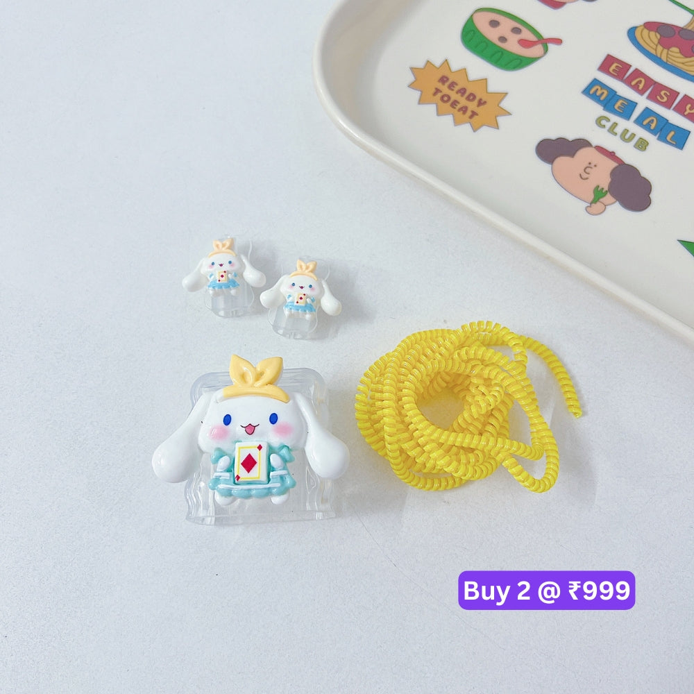 3D Cute Cartoon Doll TPU (Soft) Charger Case