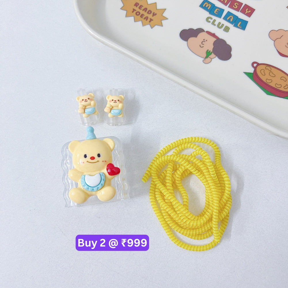 3D Cute Cartoon Doll TPU (Soft) Charger Case