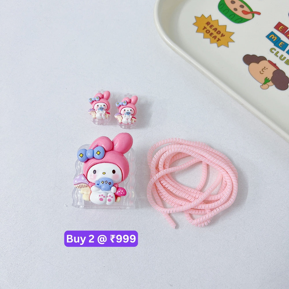 3D Cute Cartoon Doll TPU (Soft) Charger Case