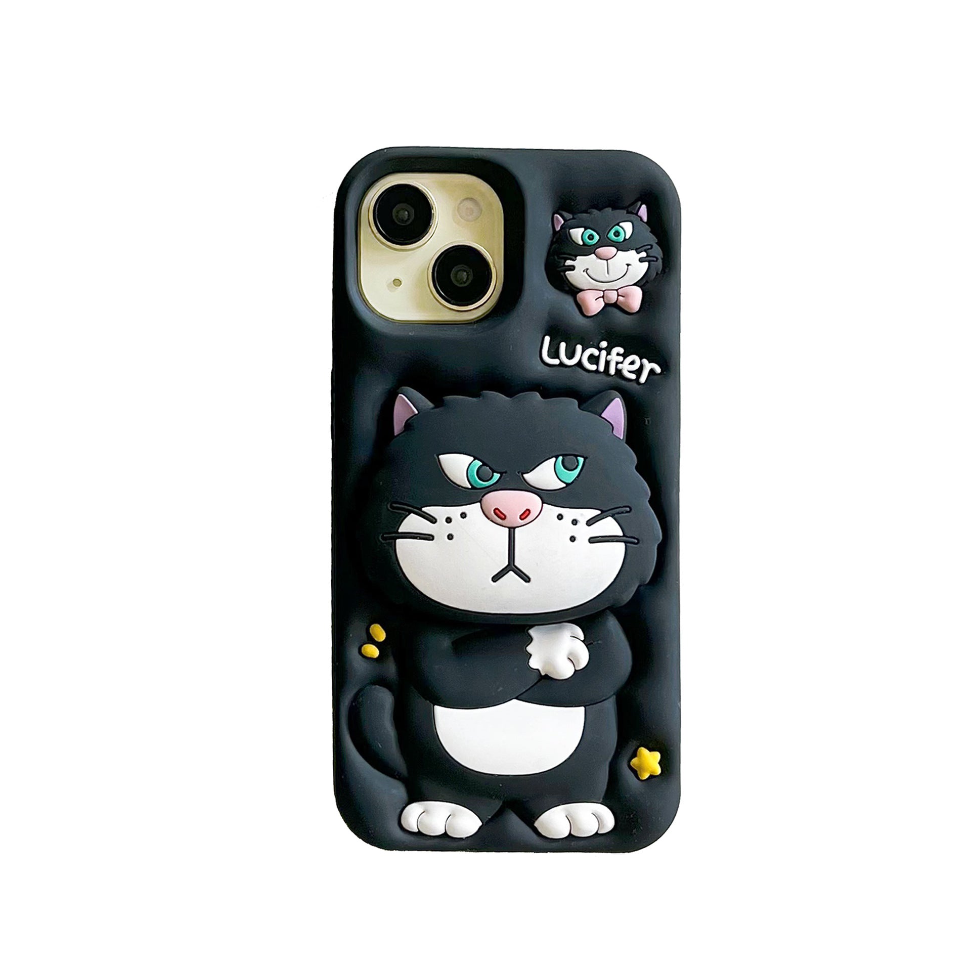 3D Cute Cat Holder Silicone Phone Case