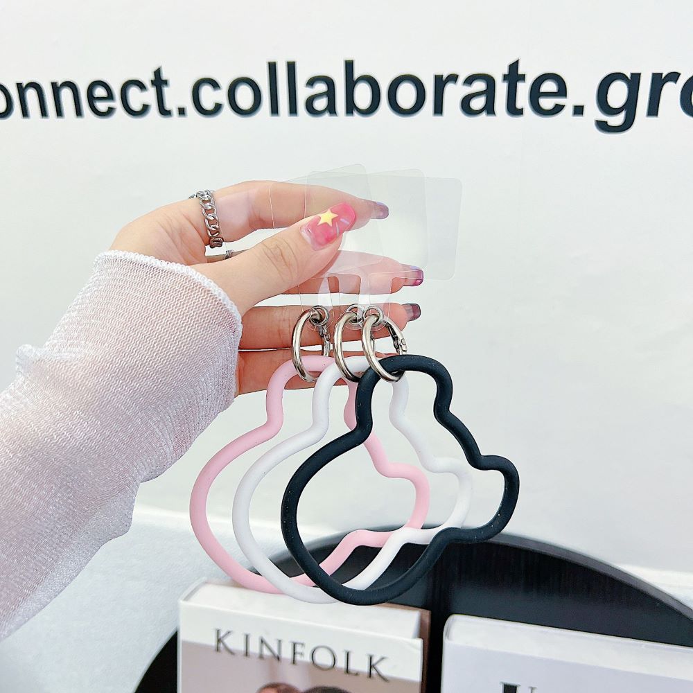 3D Machine Bear Soft Phone Case With Random Color Bracelet