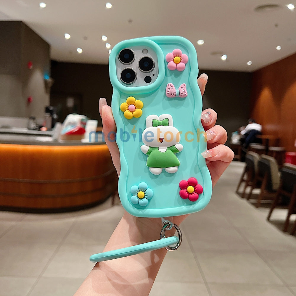 3D Flower and Cartoon TPU (Soft) Phone Case - iPhone 14 Pro Max