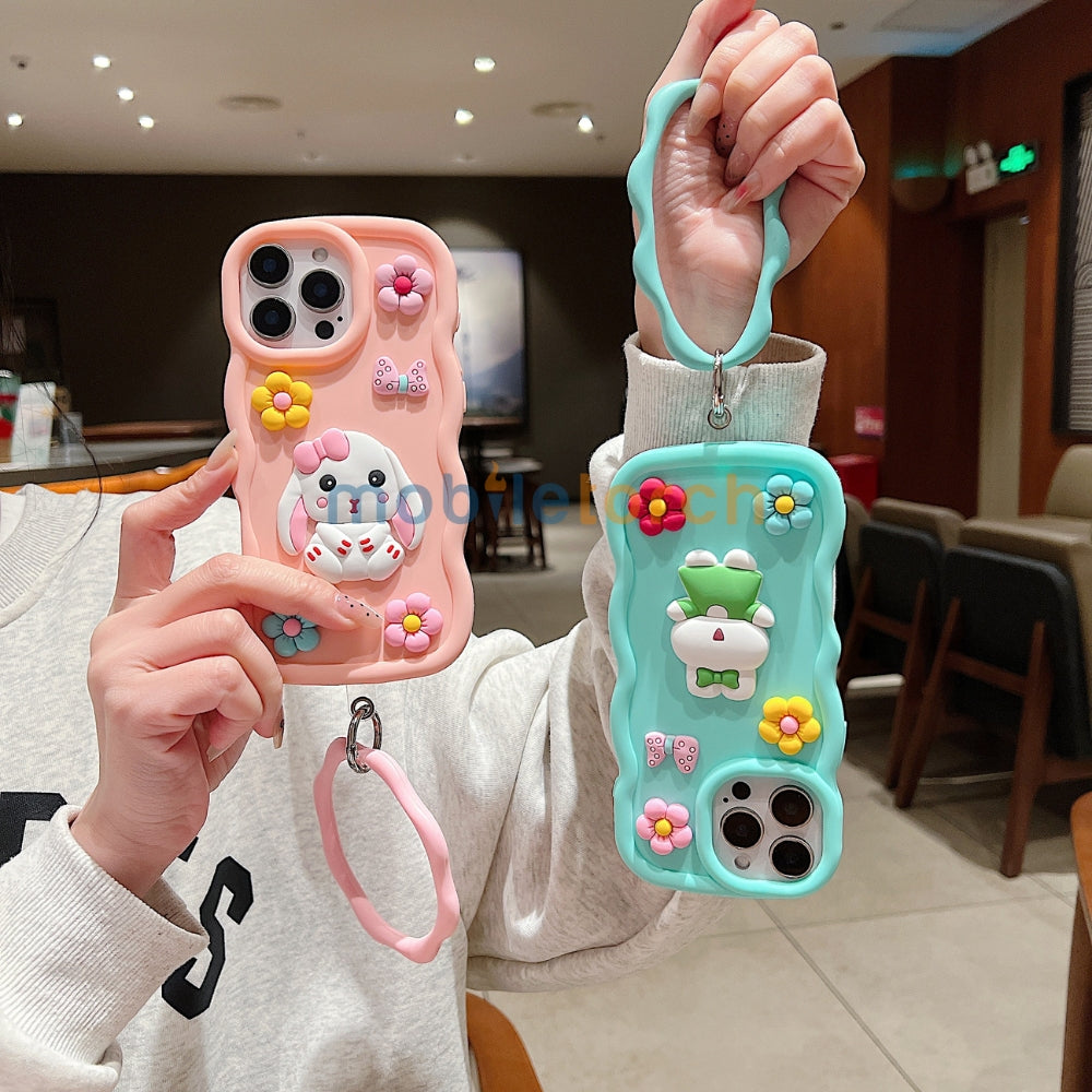 3D Flower and Cartoon TPU (Soft) Phone Case - iPhone 14 Pro Max