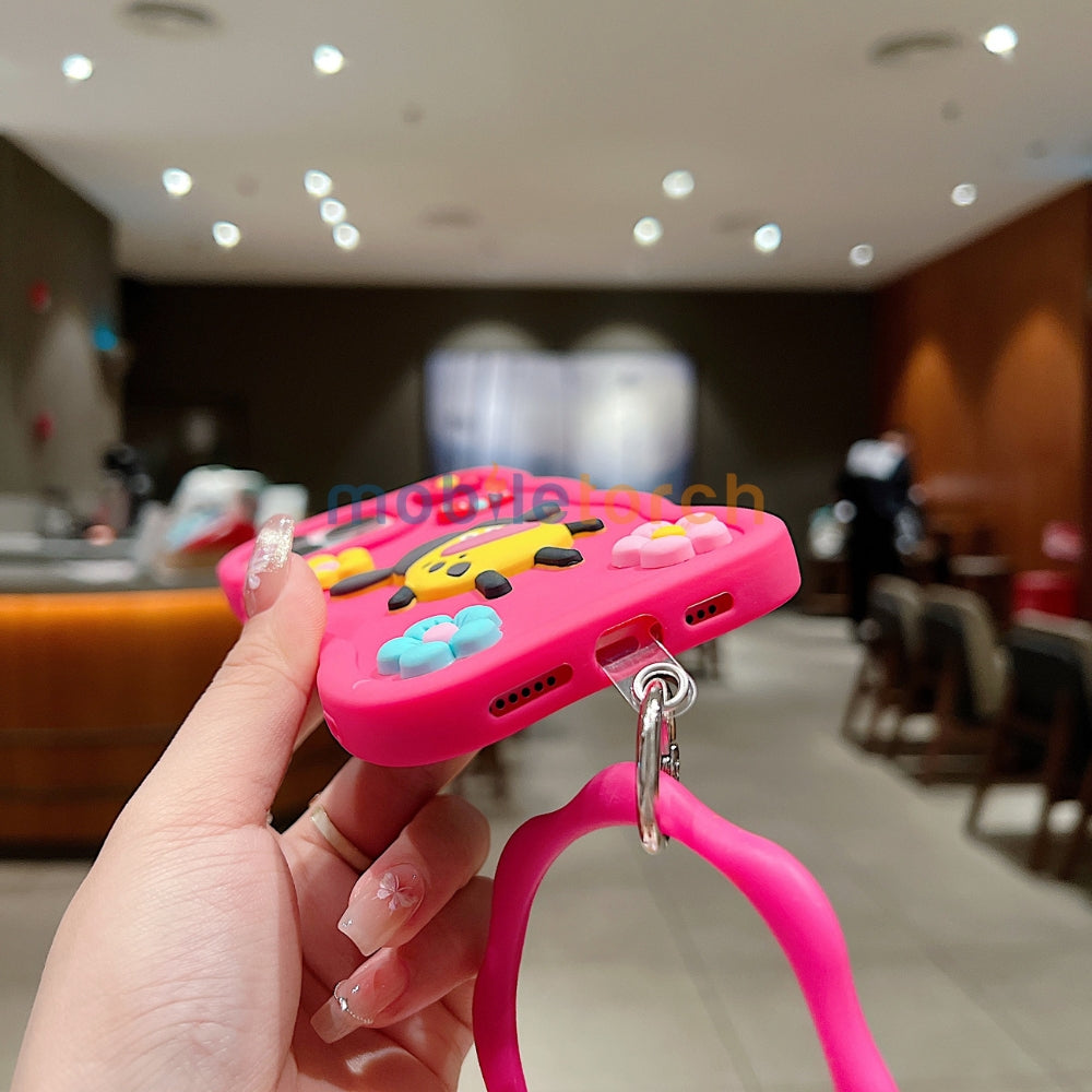 3D Flower and Cartoon TPU (Soft) Phone Case - iPhone 14 Pro Max