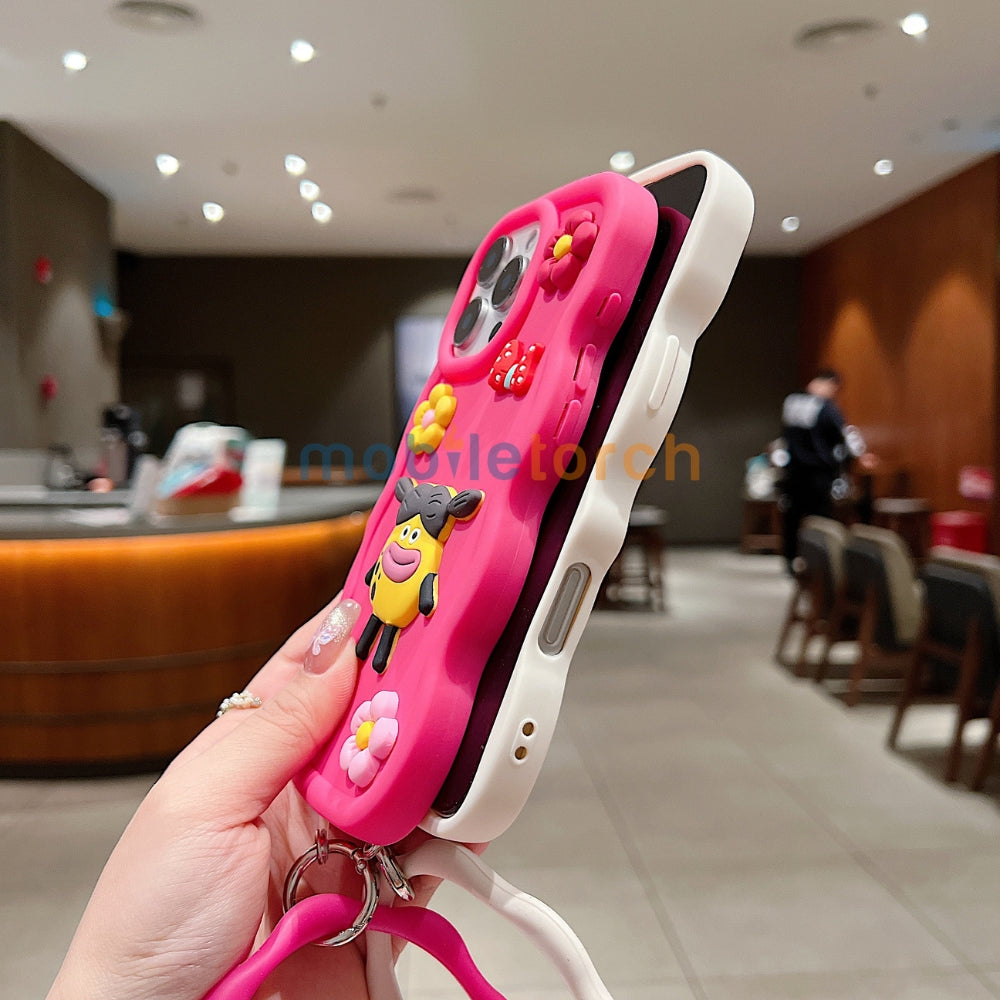 3D Flower and Cartoon TPU (Soft) Phone Case - iPhone 14 Pro Max
