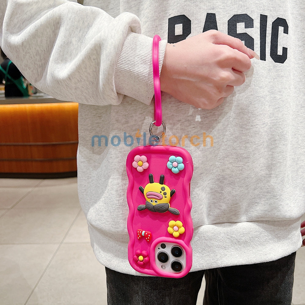 3D Flower and Cartoon TPU (Soft) Phone Case - iPhone 14 Pro Max