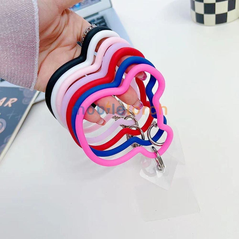 3D Machine Bear Soft Phone Case With Random Color Bracelet - iPhone 14 Pro
