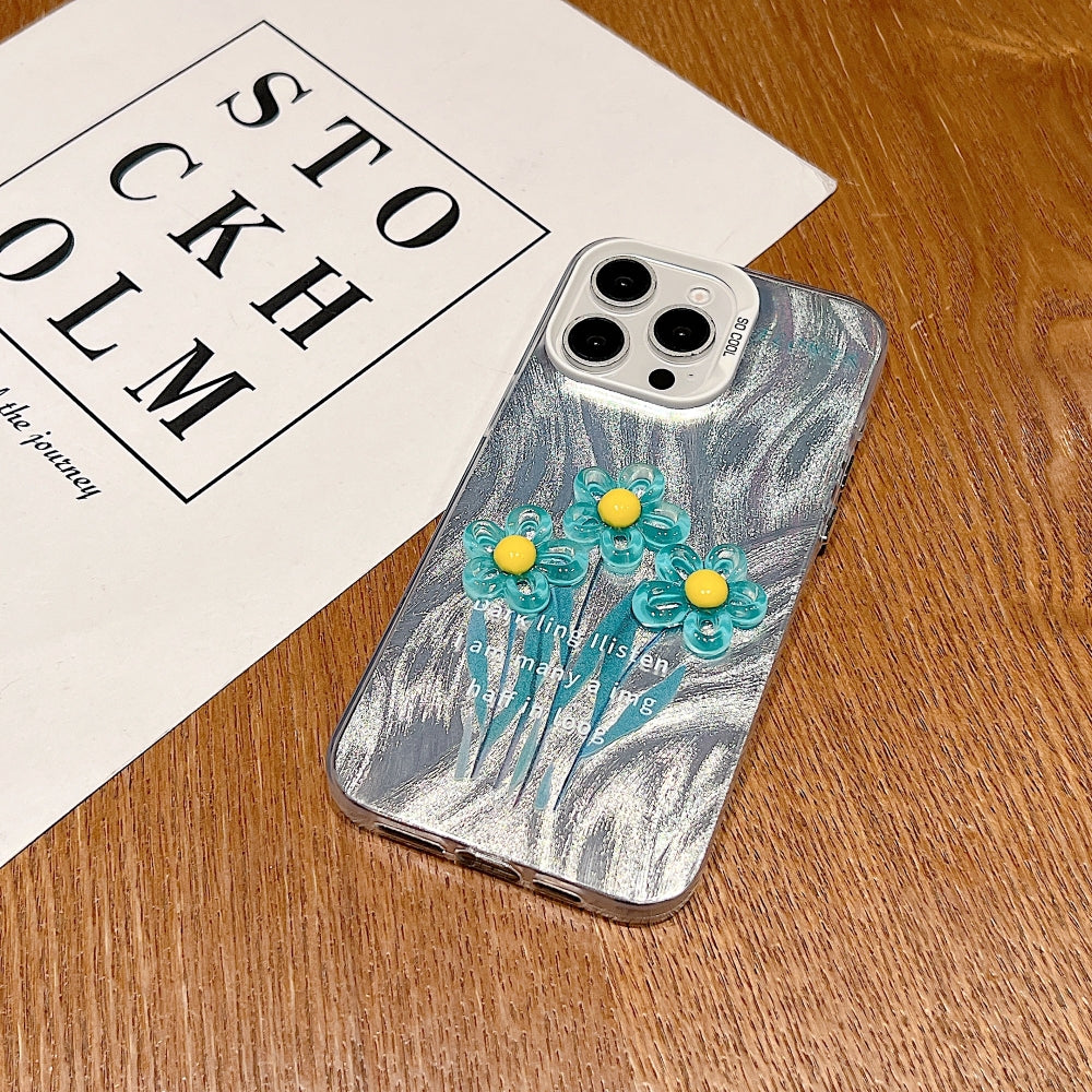 3D Oil Painting Flower Colorful Phone Case