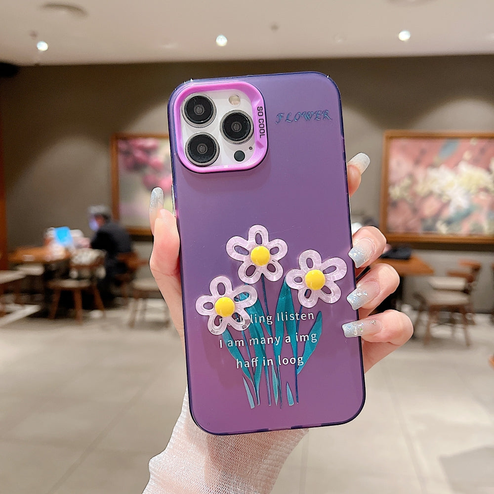 3D Oil Painting Flower Colorful Phone Case