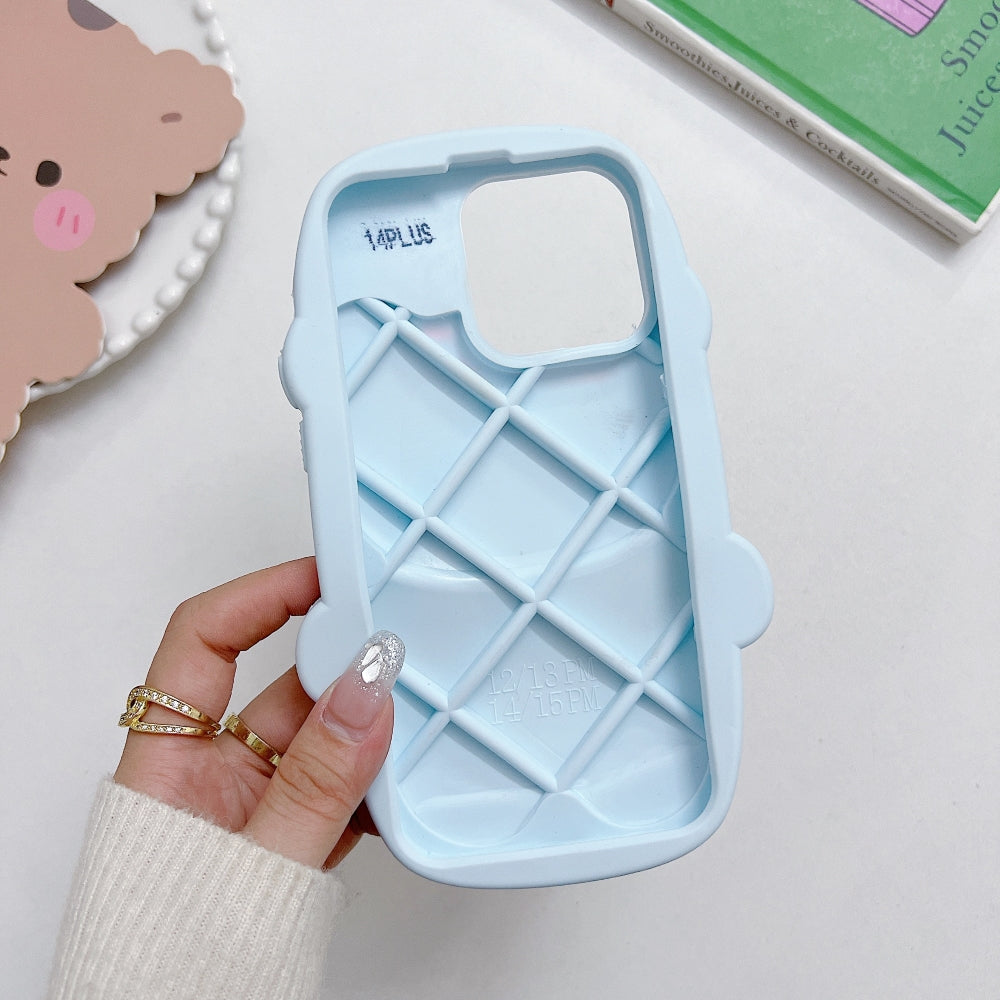 3D Silicone Bear Soft Phone Case - iPhone 14 Pro