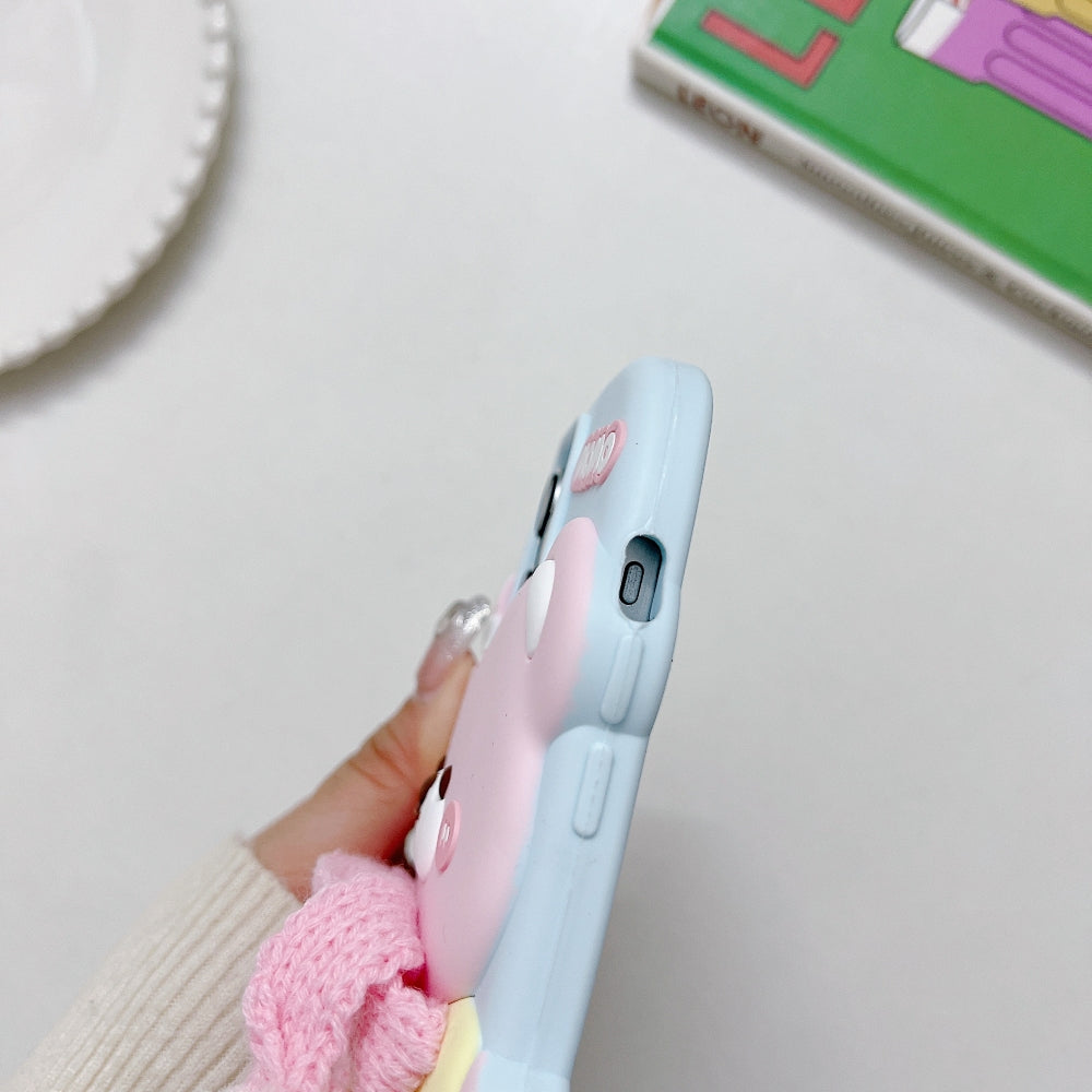 3D Silicone Bear Soft Phone Case - iPhone 14 Pro
