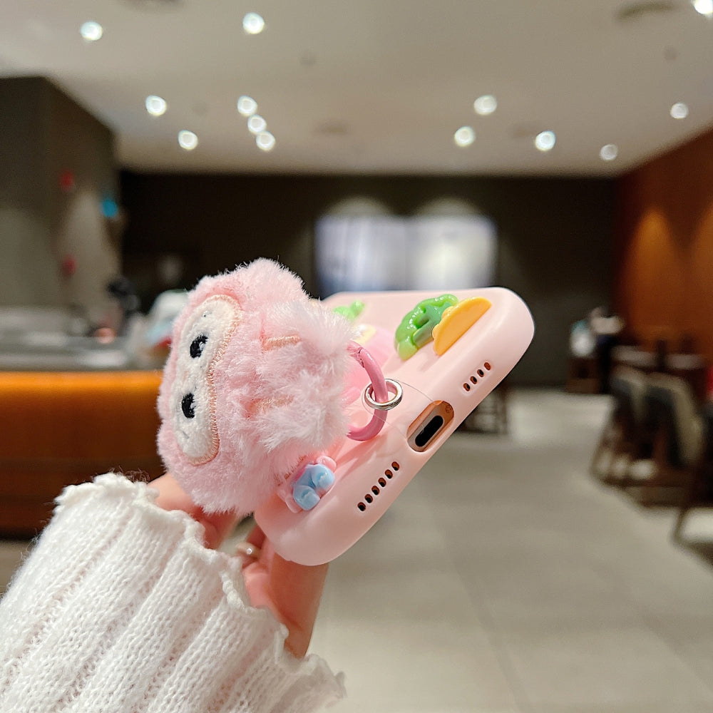 3D Toy Silicone Metal with Wrist Band Phone Case