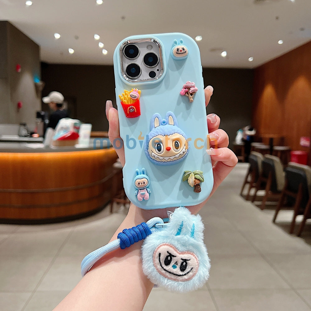 3D Toy Silicone Metal with Wrist Band Phone Case - Oppo A57 (5G)