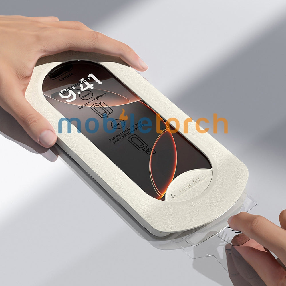 9H Anti - Scratch Hight Definition Instant Sticker Tempered Glass | Screen Protector | Installation Kit with Applicator - iPhone Series
