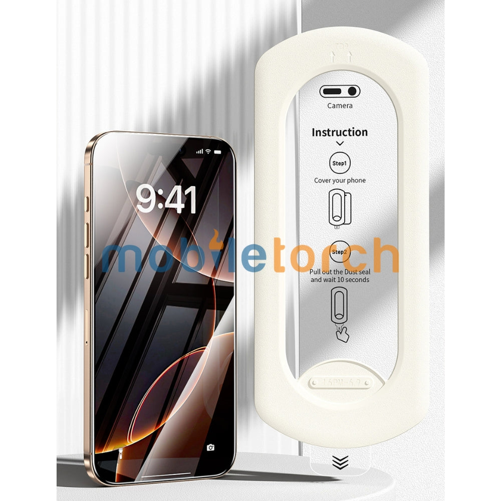 9H Anti - Scratch Hight Definition Instant Sticker Tempered Glass | Screen Protector | Installation Kit with Applicator - iPhone Series