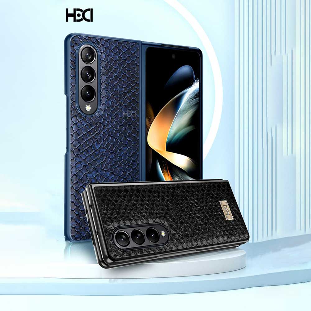 Artificial Alligator 3D Skin Plating Shockproof PU Leather Case - Samsung Z Flip 4