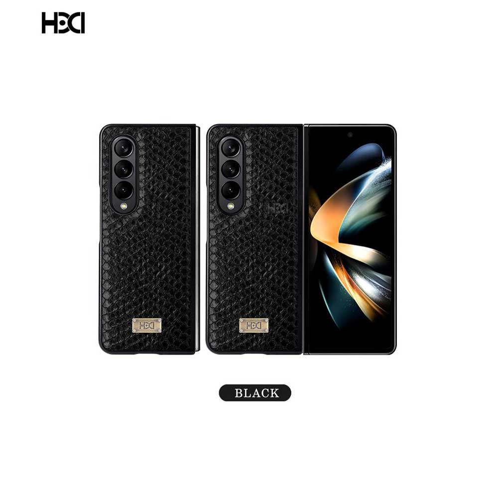 Artificial Alligator 3D Skin Plating Shockproof PU Leather Case - Samsung Z Fold 3