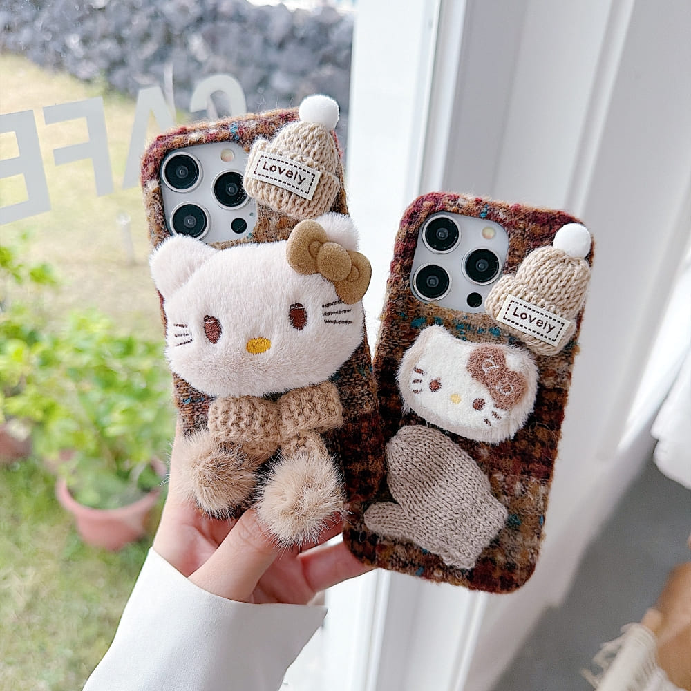 Autumn Cozy Kitty Shell Phone Case