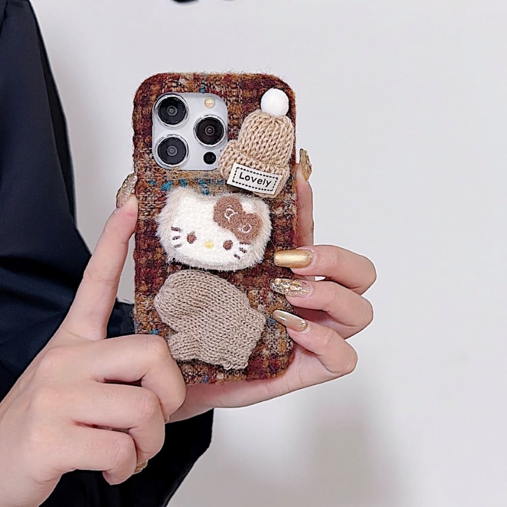 Autumn Cozy Kitty Shell Phone Case