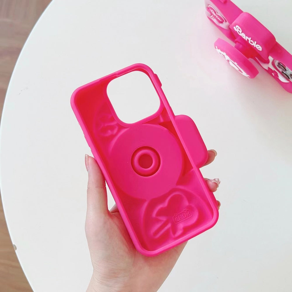 Barbie Stand Silicone (Soft) Phone Case - iPhone 15 Pro Max