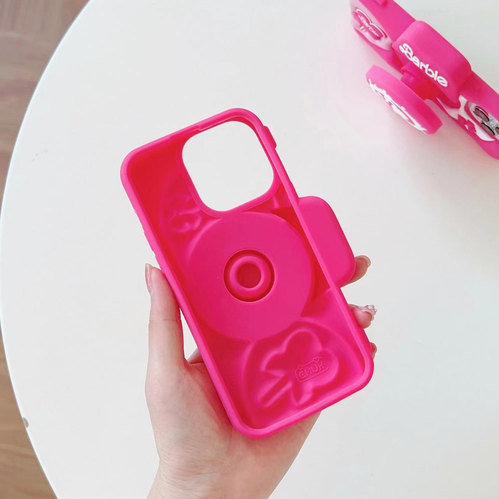 Barbie Stand Silicone (Soft) Phone Case - iPhone 15 Pro