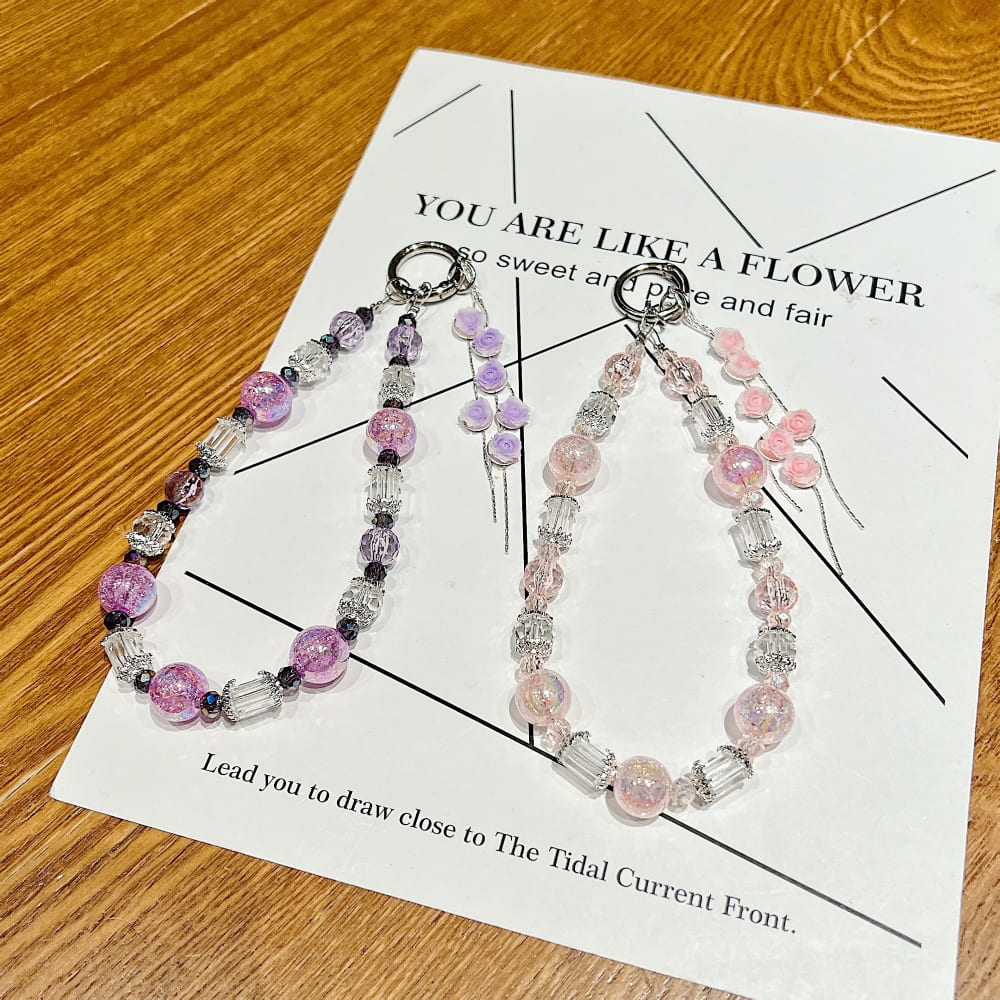 Blinging Beaded Phone Charm | Keychain | Handbag Charm