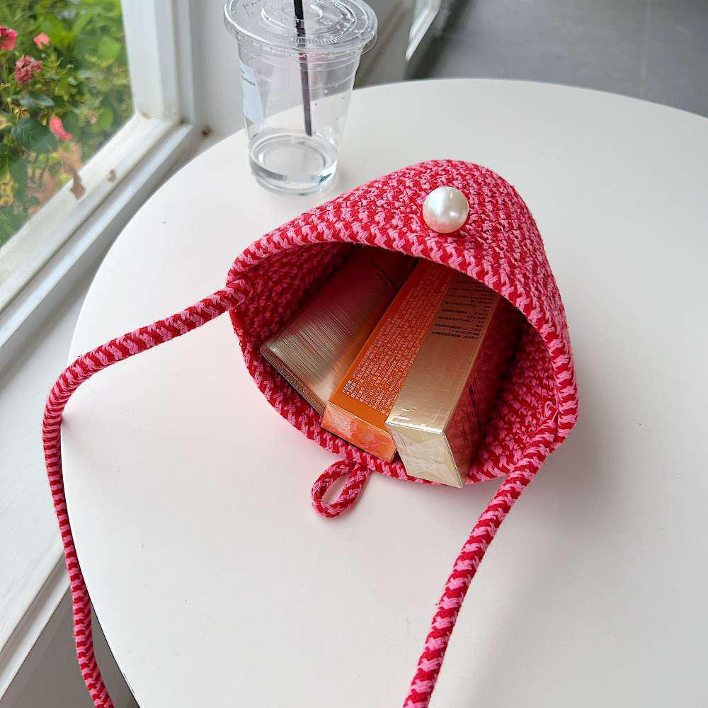 Bow Belle Woven Mini Bag