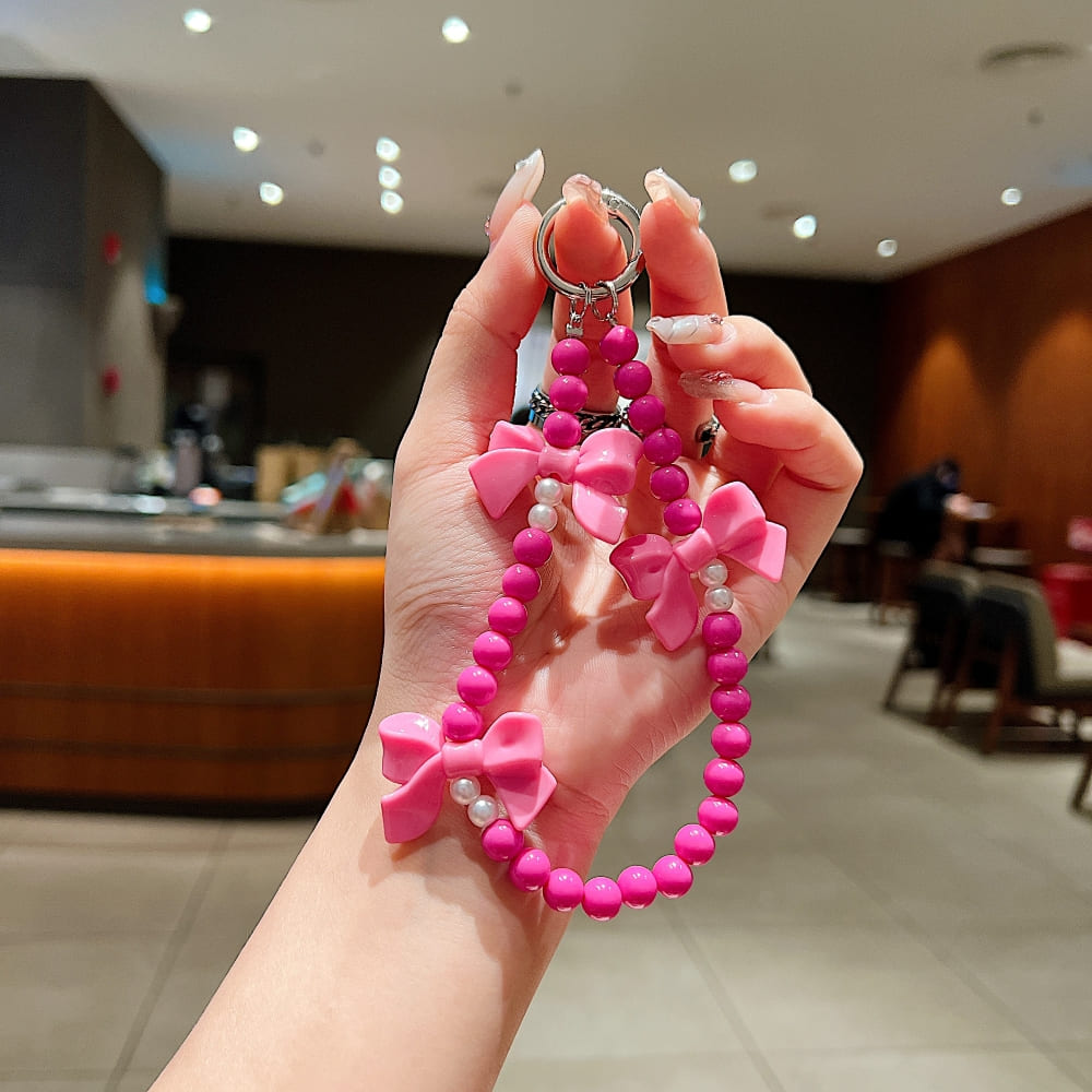 Bow Burst Beaded Phone Charm | Bracelet | Handbag Charm