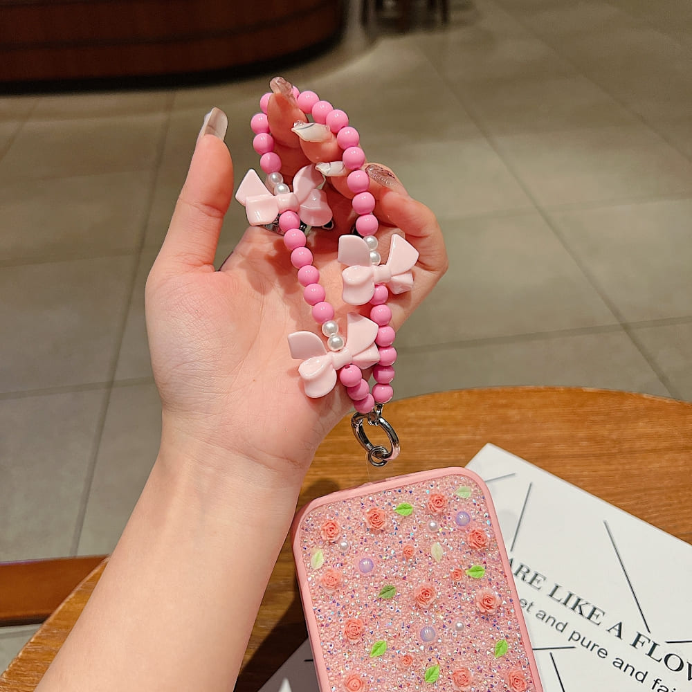 Bow Burst Beaded Phone Charm | Bracelet | Handbag Charm