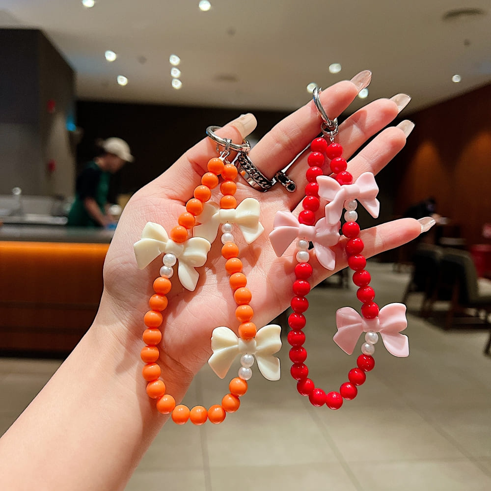 Bow Burst Beaded Phone Charm | Bracelet | Handbag Charm