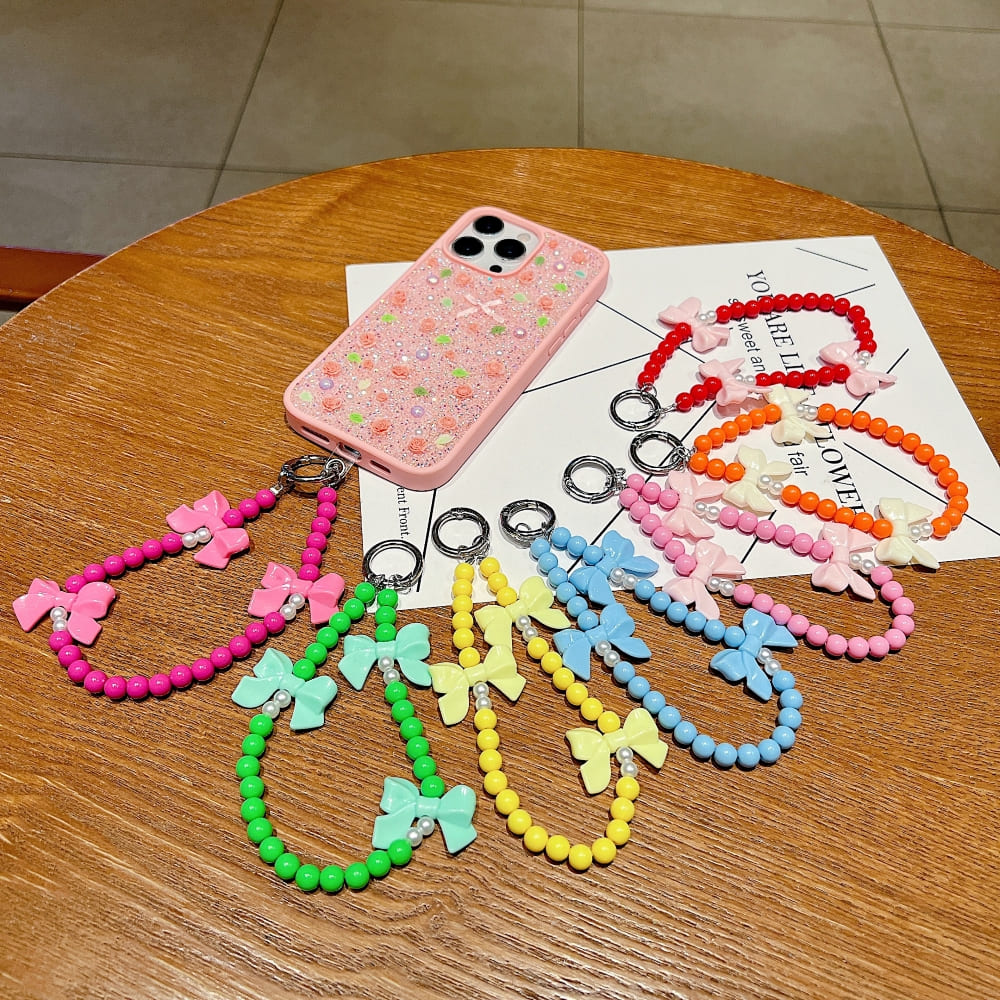 Bow Burst Beaded Phone Charm | Bracelet | Handbag Charm