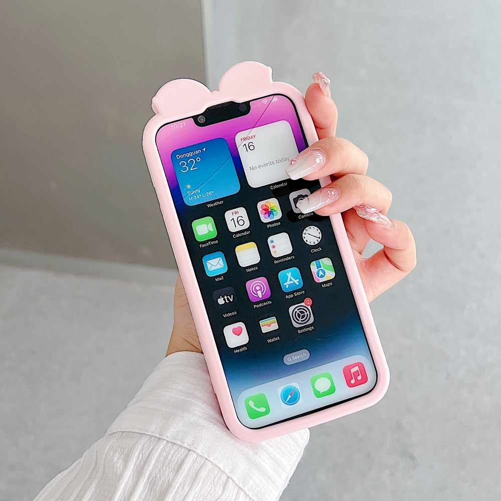 Bow Tulip Flower Silicone Phone Case