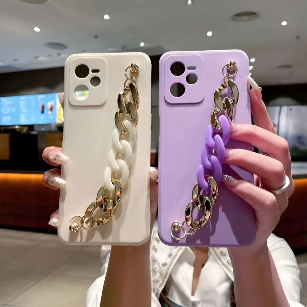 Bracelet Strap Camera Protection Color Phone Case