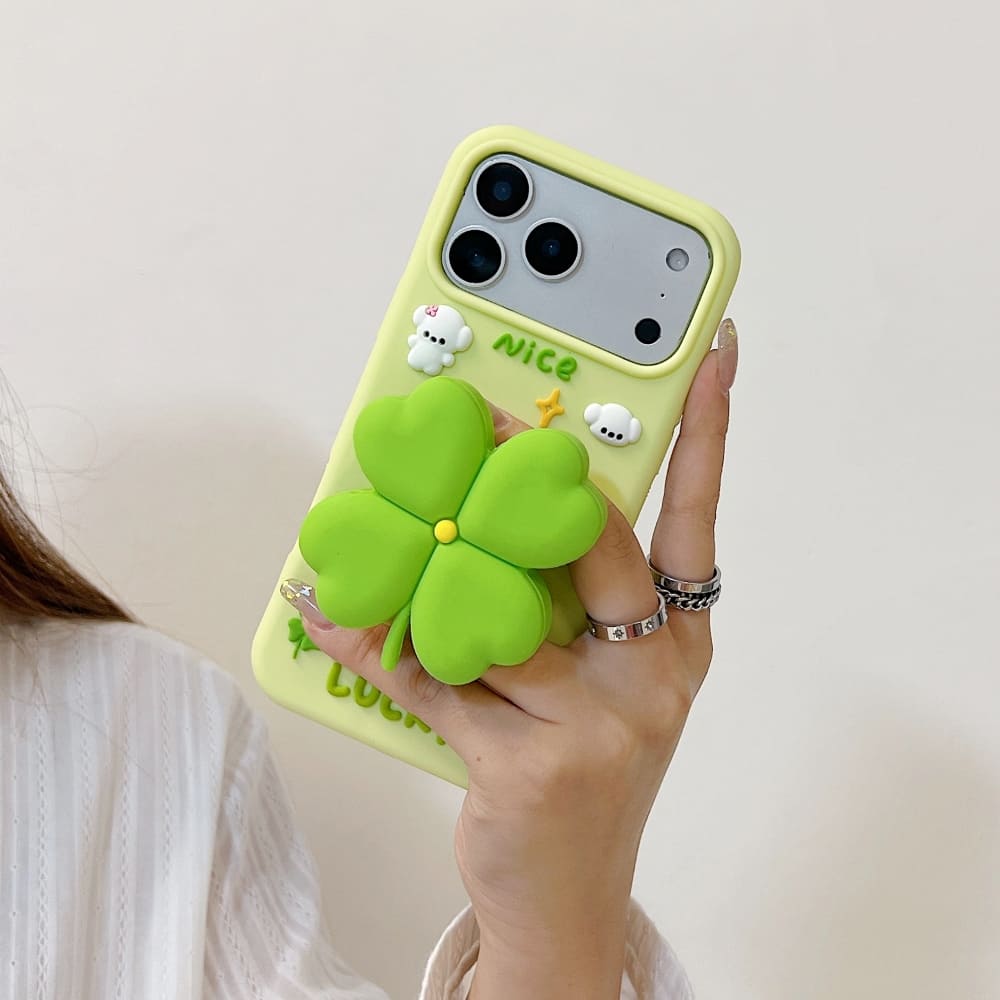 Bright Luck Clover Phone Case