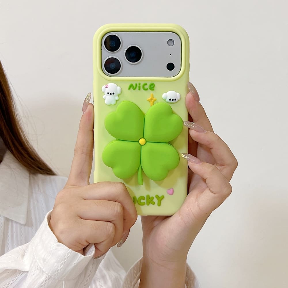 Bright Luck Clover Phone Case
