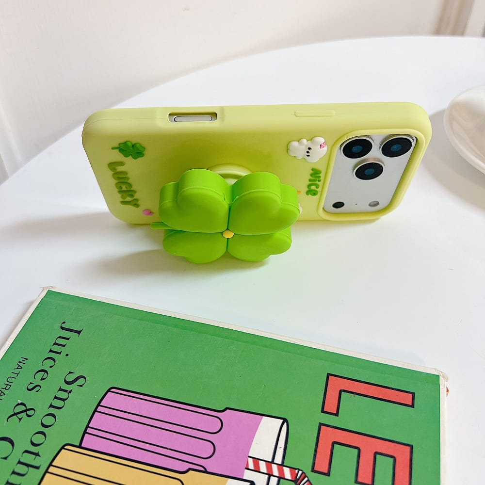 Bright Luck Clover Phone Case