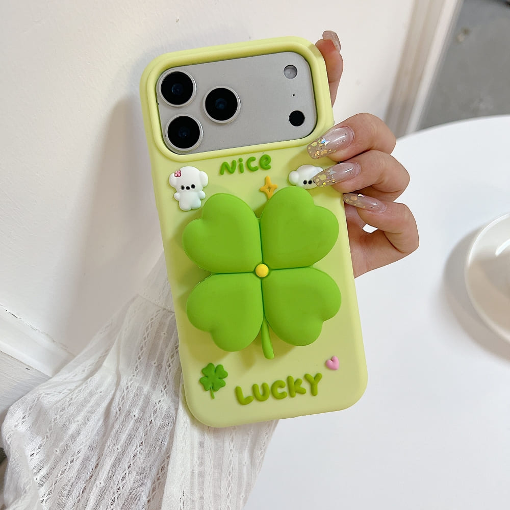 Bright Luck Clover Phone Case