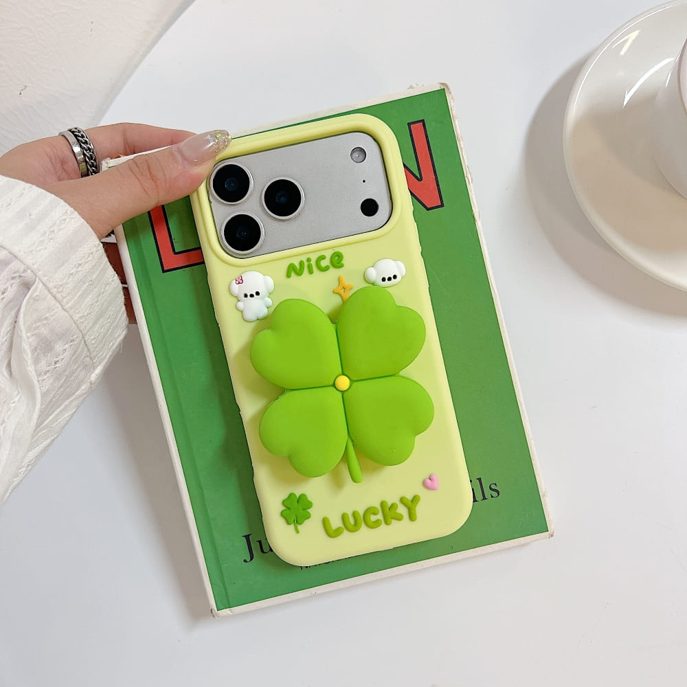 Bright Luck Clover Phone Case