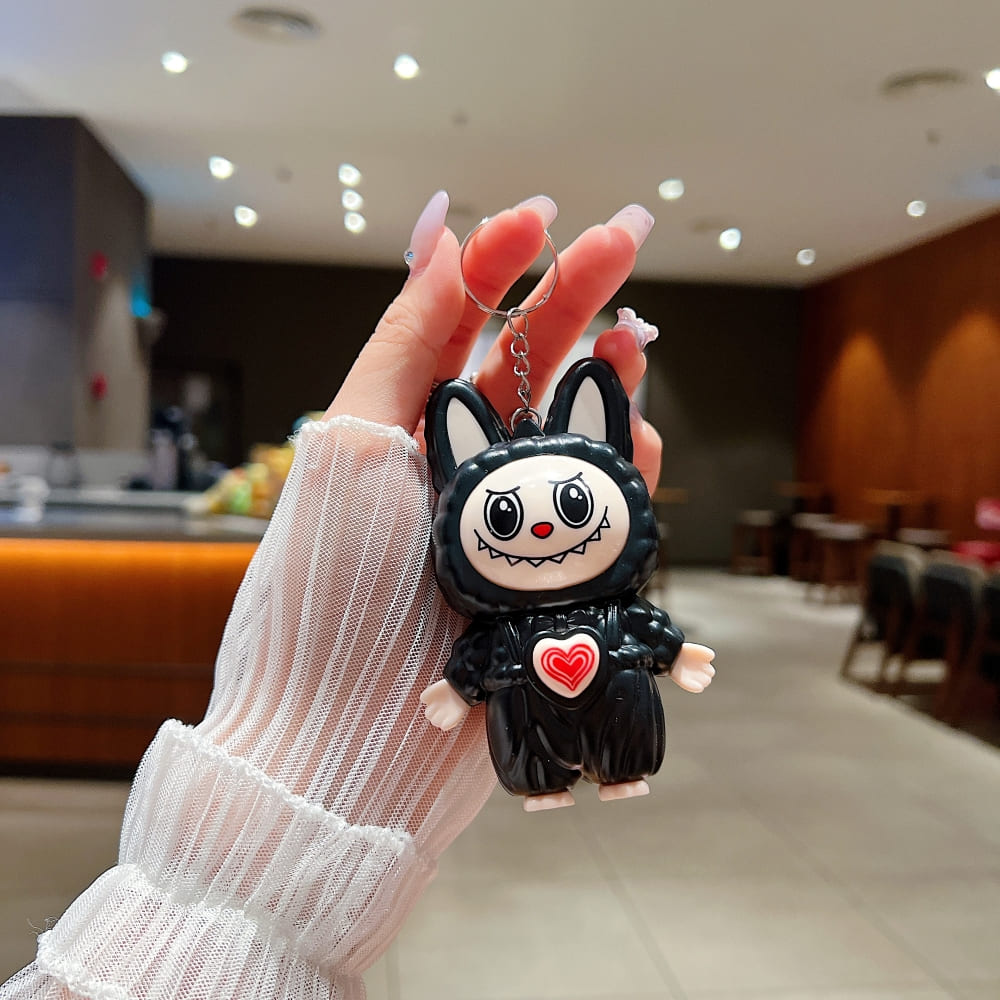 Bunny Mood Changing Labubu Charm Keychain