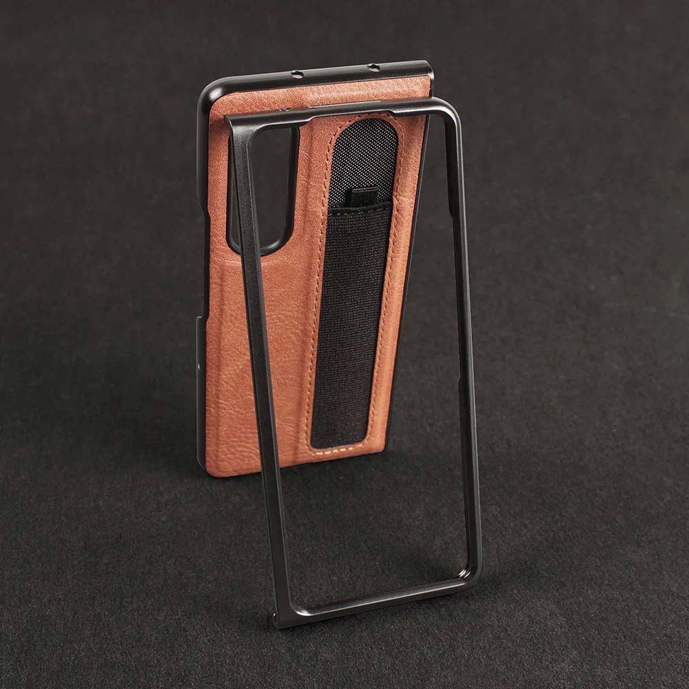 Luxury Business Phone Case With Pen Holder - Samsung Z Fold 3