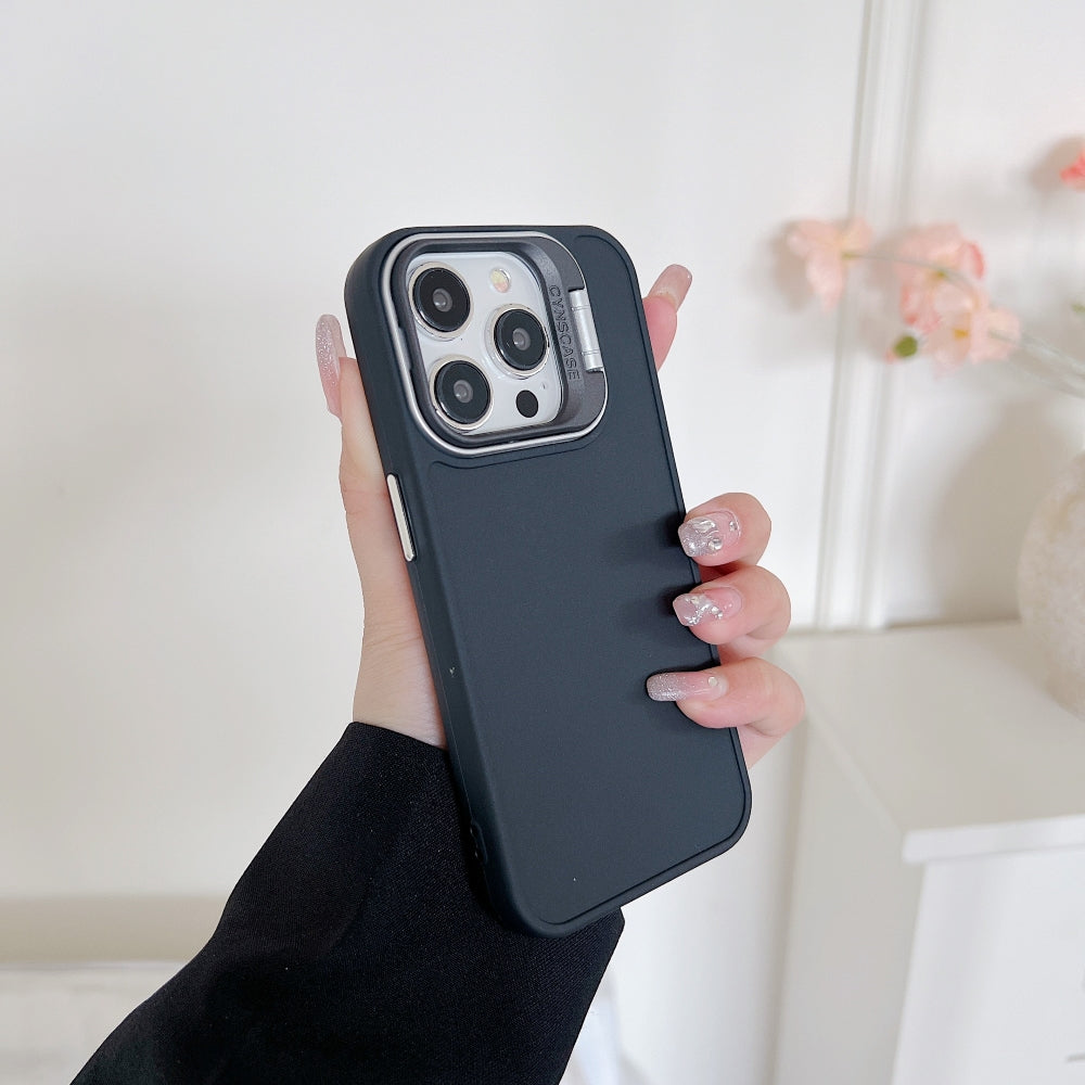 Camera Stand Color TPU (Soft) Phone Case - iPhone 15 Pro Max