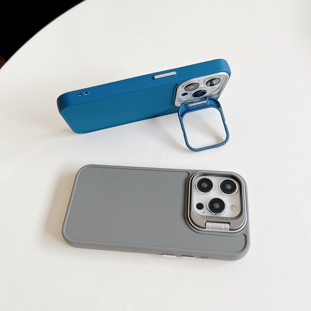 Camera Stand Color TPU (Soft) Phone Case - iPhone 15 Pro Max