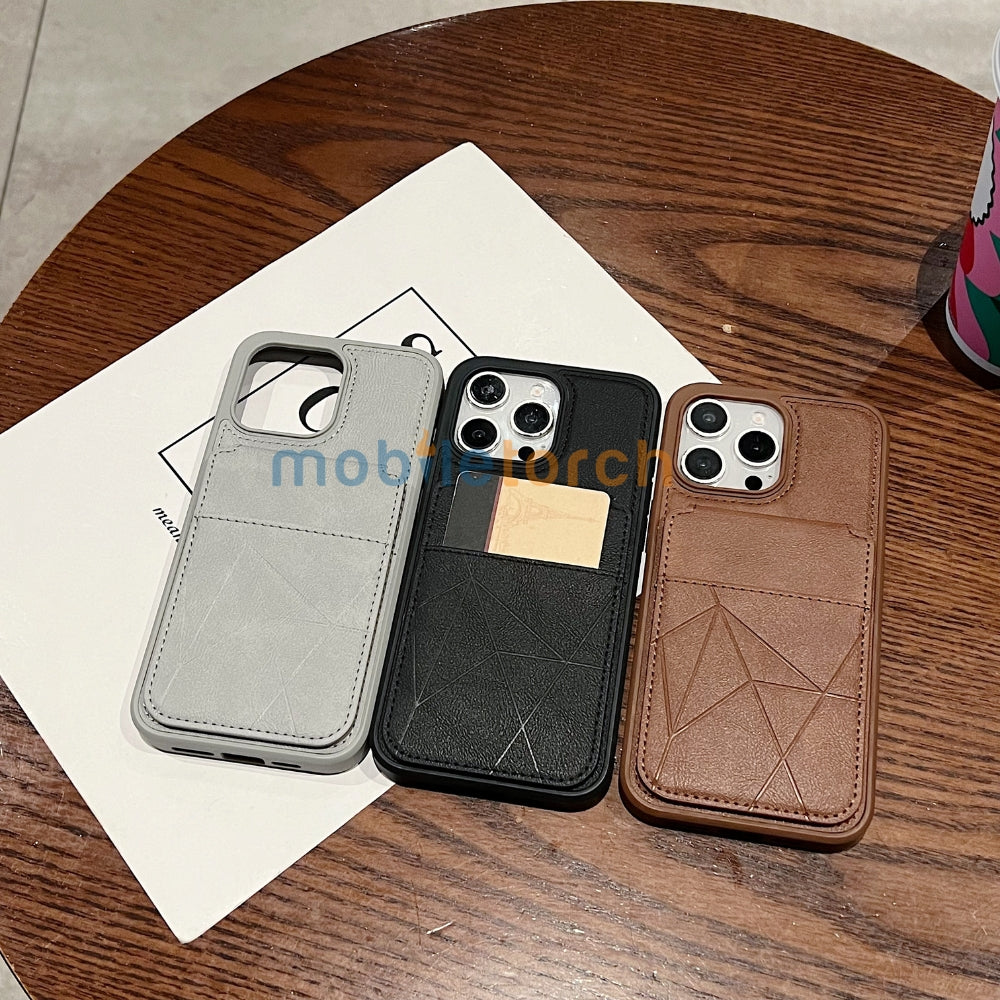 Card Bag Slot Stand Holder PU Leather Phone Case - Samsung S24 Ultra